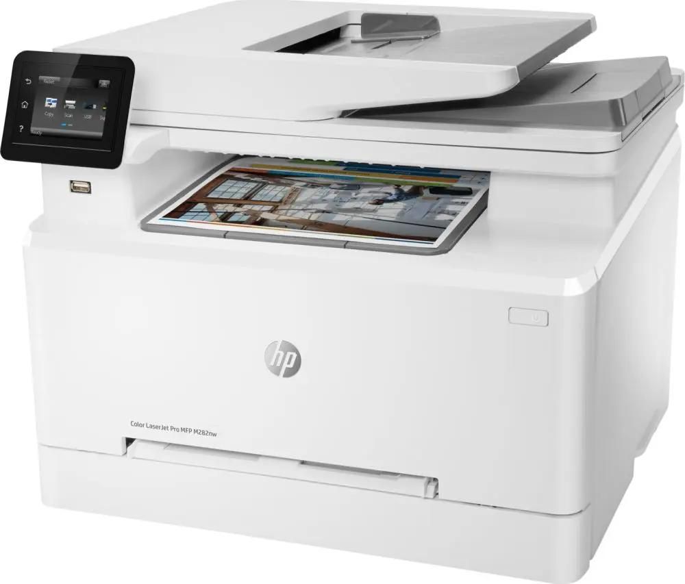 МФУ лазерный HP Color LaserJet Pro M282nw цветная печать, A4, цвет белый [7kw72a]